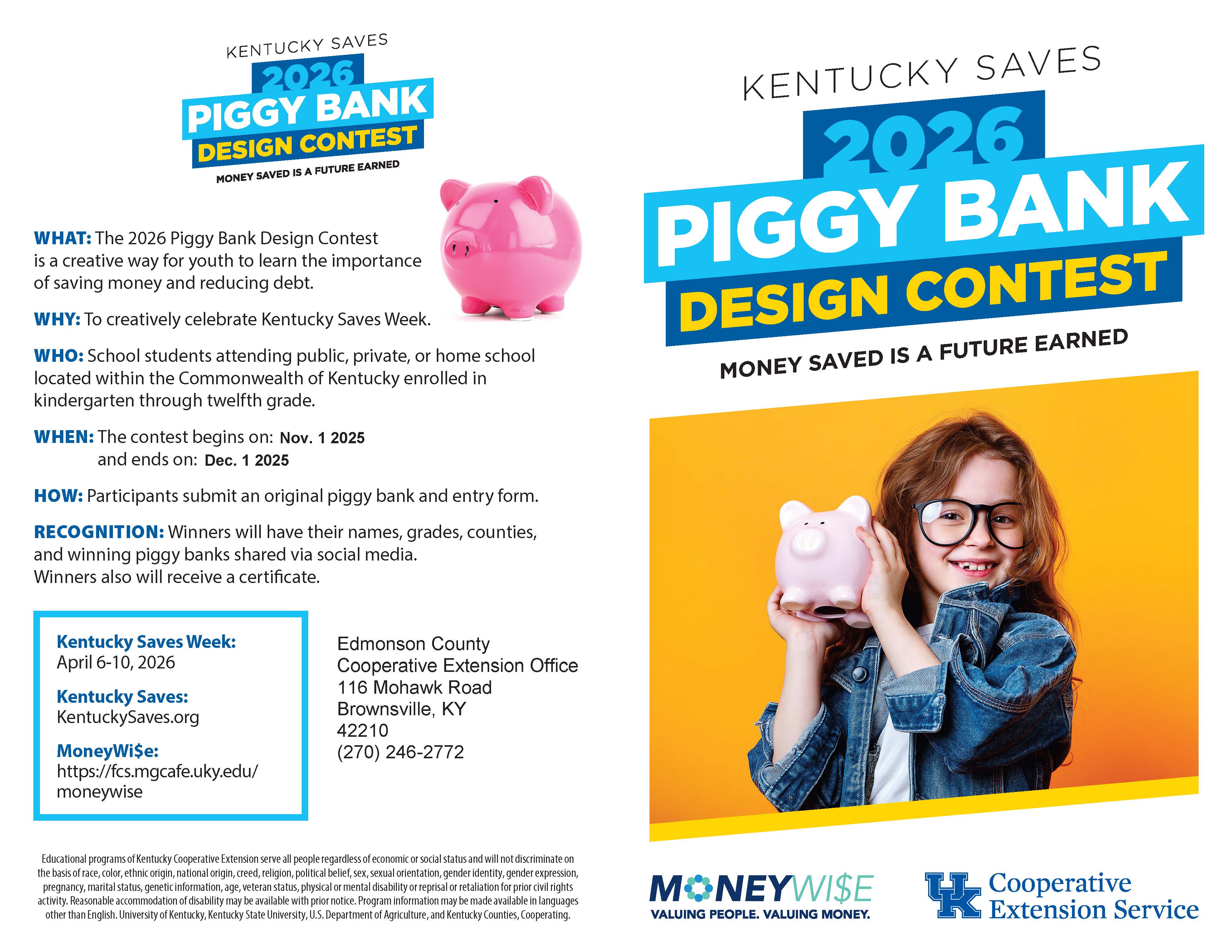 2026 Piggy Bank Contest