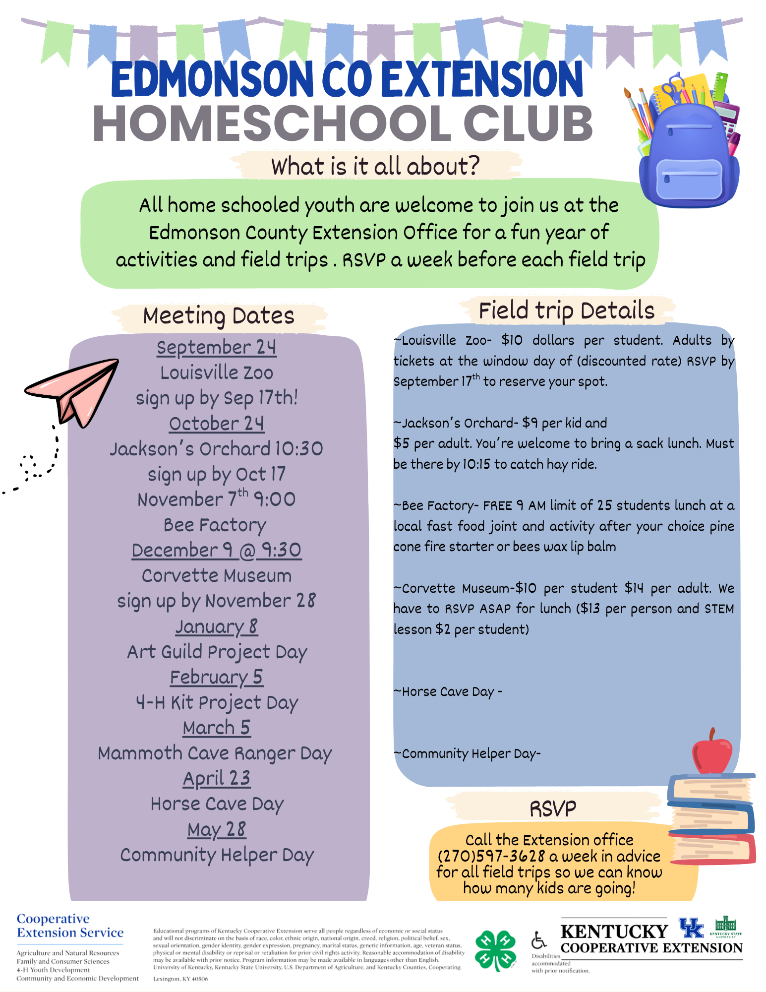 home school flyer 